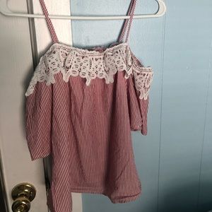 Charlotte Russe Cold Shoulder Top